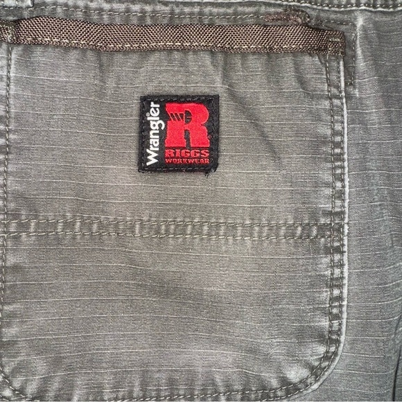 Wrangler Mens Riggs Workwear 38x34 Olive Cargo Pants - Picture 6 of 7